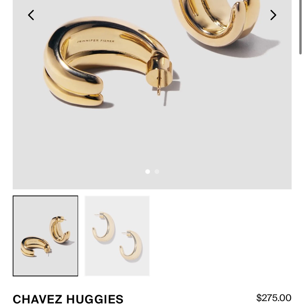 Jennifer Fisher Gold Hoop Earrings